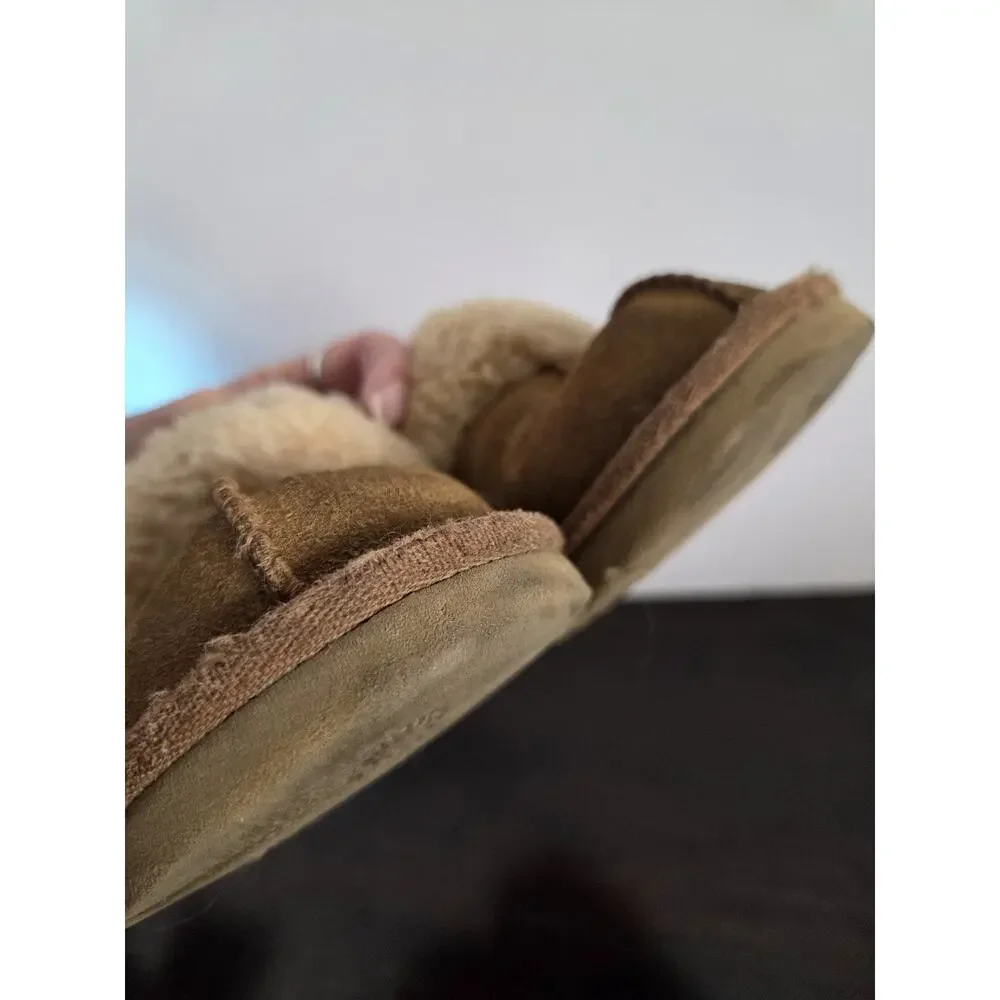 UGG Slippers Chestnut Mule Slide On Size 1 *No Tags See Measurements